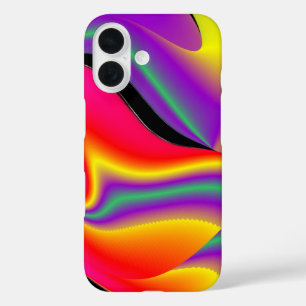 Coques iPhone 16 La magie des couleurs Abstrait Rainbowart 3D
