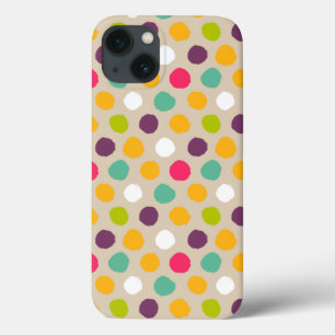 Etui iPhone 13 La Main-Drawn polka