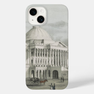 Coque Pour iPhone 14 La Maison Blanche, Capitole à Washington Lithograp