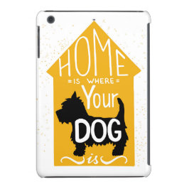 Etui iPhone 13 La maison est où le chien est