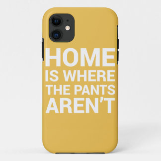 Coque Case-Mate Pour iPhone La maison est où le pantalon n'est pas typographie