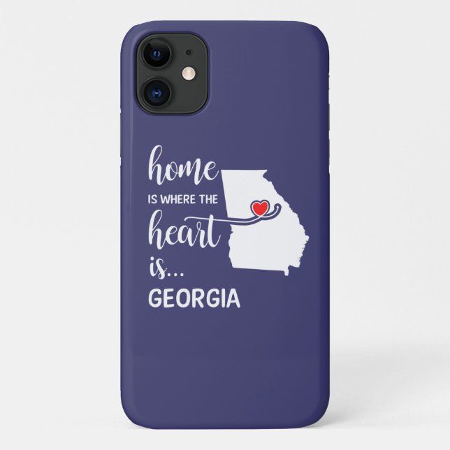 Coques Case-Mate iPhone La maison géorgienne est le coeur (Dos)