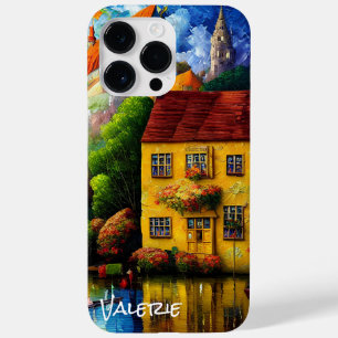 Coque Pour Pour iPhone 14 Pro Max La Maison Jaune dans le lac
