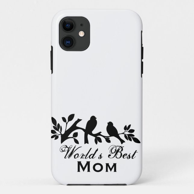 Coques Case-Mate iPhone La meilleure branche Silhouet d'oiseau du jour de (Dos)