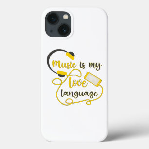 Case-Mate iPhone Case La musique est ma langue d'amour phrase romantique
