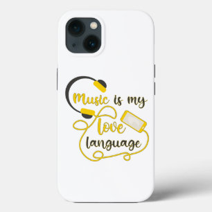 Case-Mate iPhone Case La musique est ma langue d'amour phrase romantique