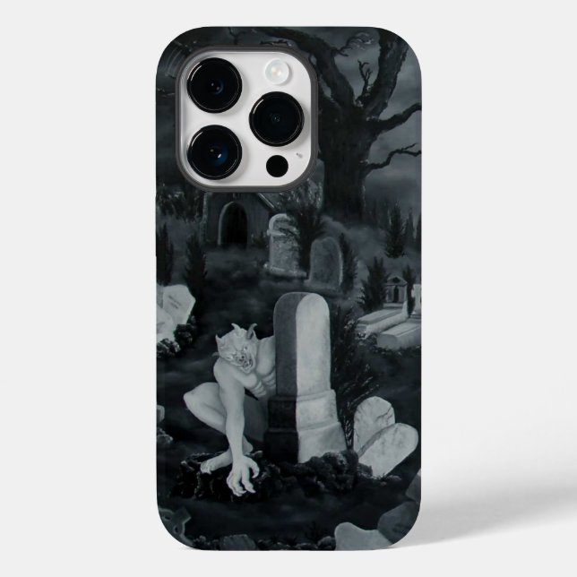 Coques Case-Mate iPhone La nuit sur le cimetière - Diable (Verso)