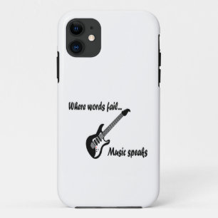 Case-Mate iPhone Case Là où les mots échouent, la musique parle