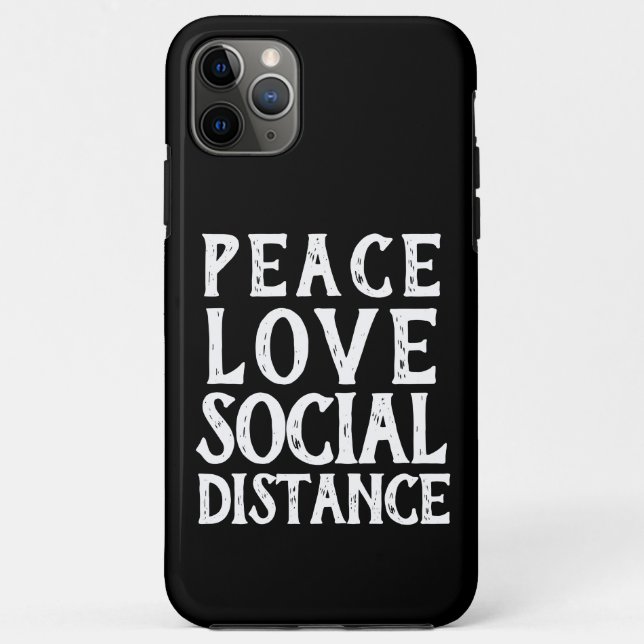 COQUES Case-Mate iPhone LA PAIX AIME LA DISTANCE SOCIALE | (Dos)