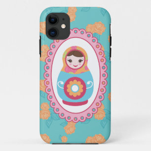 Case-Mate iPhone Case La poupée et l'orange russes mignonnes