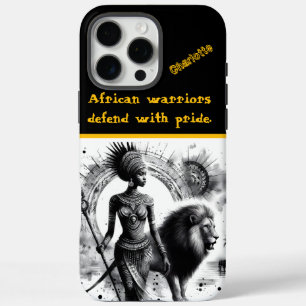 Coques iPhone 16 Pro Max La reine guerrière et son féroce lion se promènent