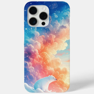 Coque iPhone 15 Pro Max La Rêverie hivernale de l'ours polaire