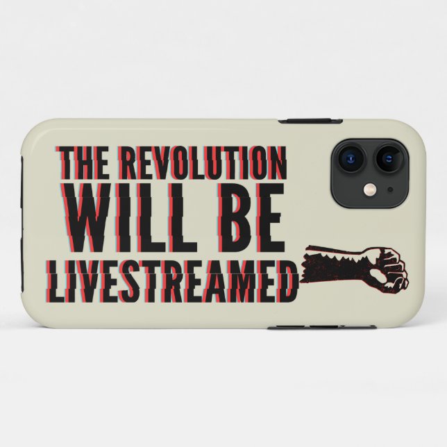 Coques Case-Mate iPhone La révolution sera livestreamed (Dos (Horizontal))