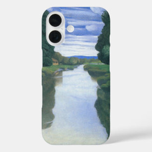 Coques iPhone 16 La rivière de Berville par Felix Vallotton, Fine A