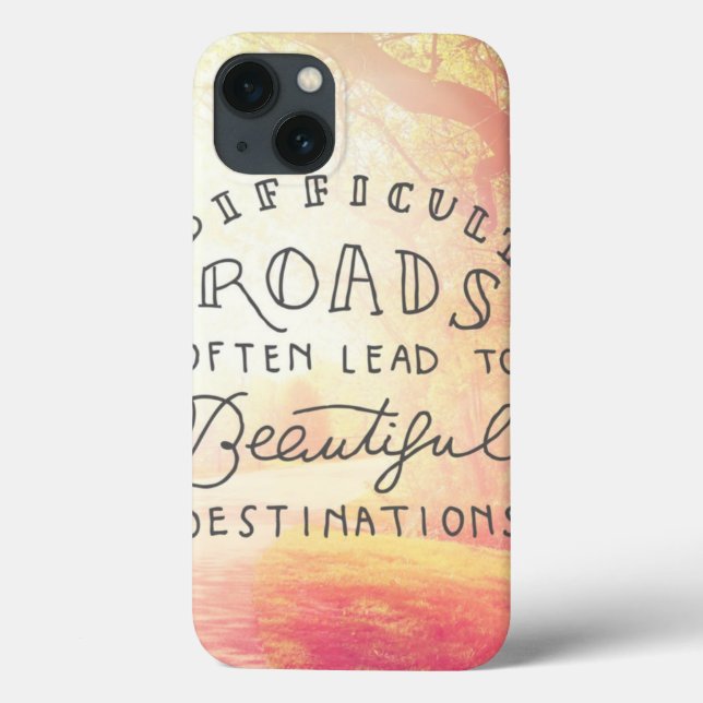 Coques Case-Mate iPhone La route difficile mènent à de belles destinations (Verso)