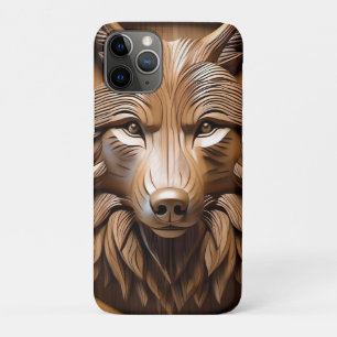 Case-Mate iPhone Case La sculpture sur bois de loup,