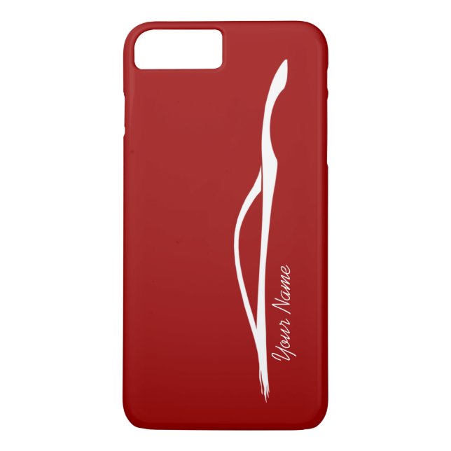 Coques Case-Mate iPhone la silhouette blanche de G37 "ajoutez votre nom" - (Dos)