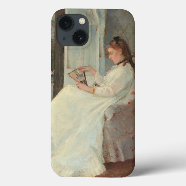 Coques Case-Mate iPhone La soeur de l'artiste à une fenêtre, 1869 (Verso)