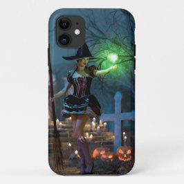 Case-Mate iPhone Case La sorcière d'Halloween dans la forêt
