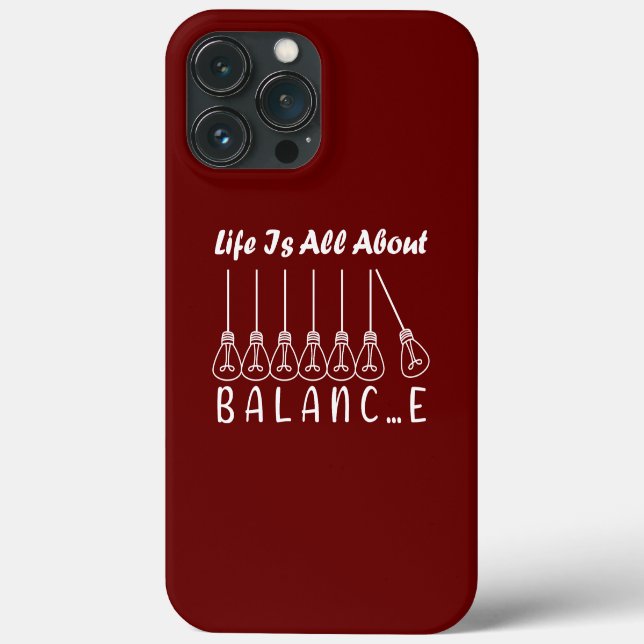 Coques Case-Mate iPhone La vie, c'est l'équilibre de l'inspiration de moti (Verso)