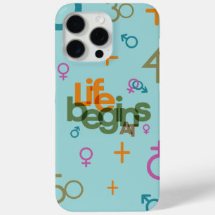 Coque iPhone 15 Pro Max La vie commence à (Personnaliser)