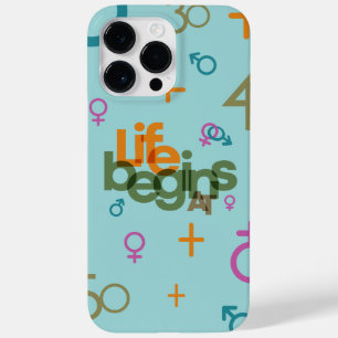 Coque Pour Pour iPhone 14 Pro Max La vie commence à (Personnaliser)