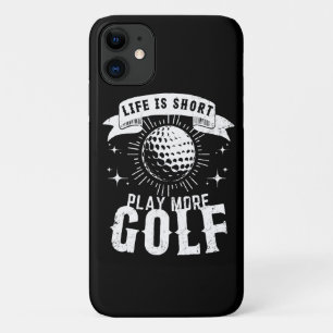 Case-Mate iPhone Case La vie est courte. Jouez plus de golf