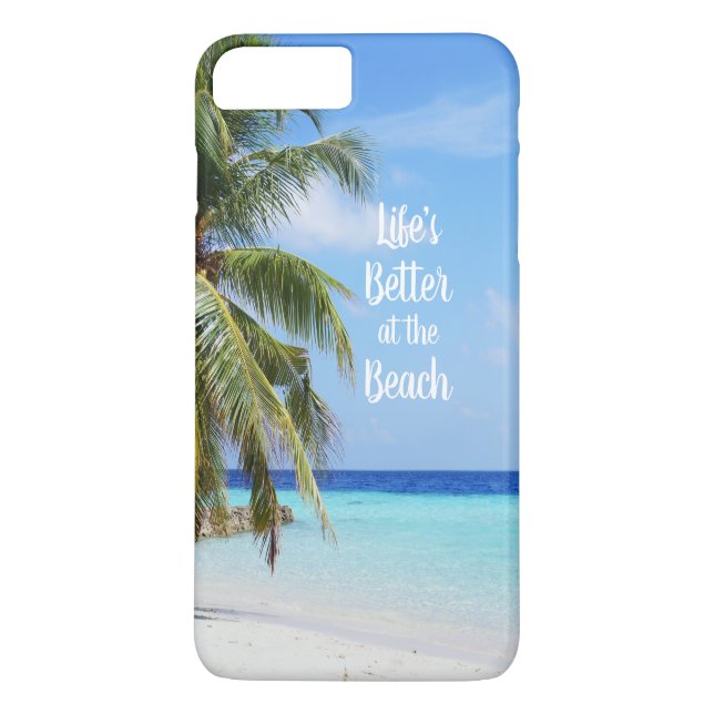 Coques Case-Mate iPhone La vie est meilleure à la plage (Dos)