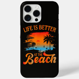 Coque iPhone 15 Pro Max La vie est meilleure à la plage