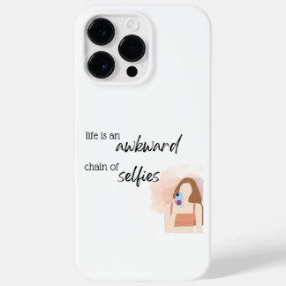 Coque Pour Pour iPhone 14 Pro Max La vie est une chaîne de selfies embarrassante