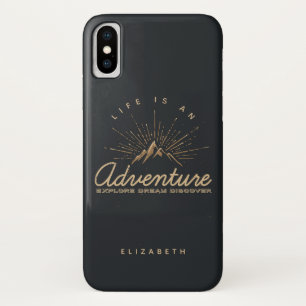 Case-Mate iPhone Case La vie est une montagne d'aventure avec rayons sol