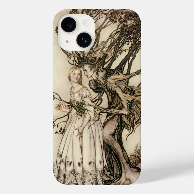 Coques Case-Mate iPhone La vieille femme dans le bois par Arthur Rackham (Verso)