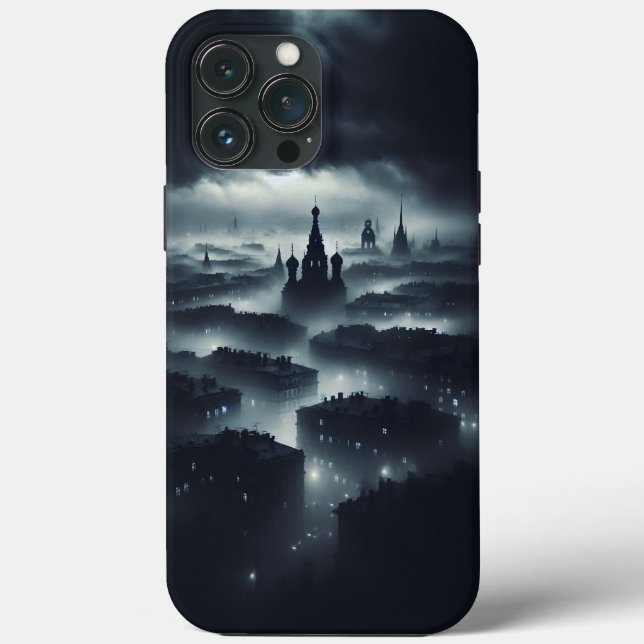 Coques Case-Mate iPhone La ville nocturne sombre (Verso)