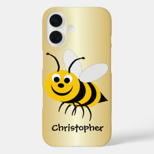 Coques iPhone 16 L'abeille ajoutent juste le nom