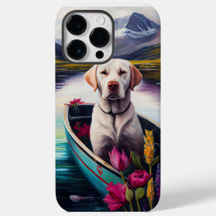 Coque Pour Pour iPhone 14 Pro Max Labrador sur une rame : une aventure Pittoresque