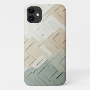 Case-Mate iPhone Case Labyrinthe Géométrique Minimaliste Moderne - Vert 
