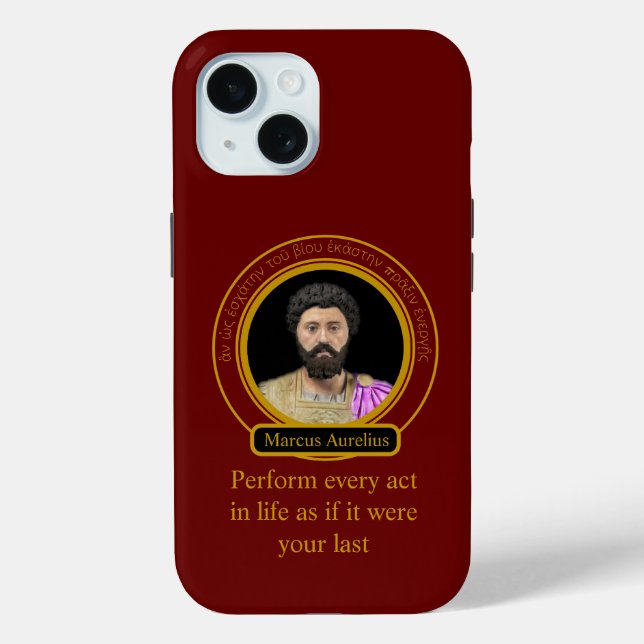 Coques Case-Mate iPhone L'action de Marcus Aurelius (Verso)