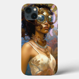Case-Mate iPhone Case Lady Portant des lunettes Imaginaire noir Sci-Fi