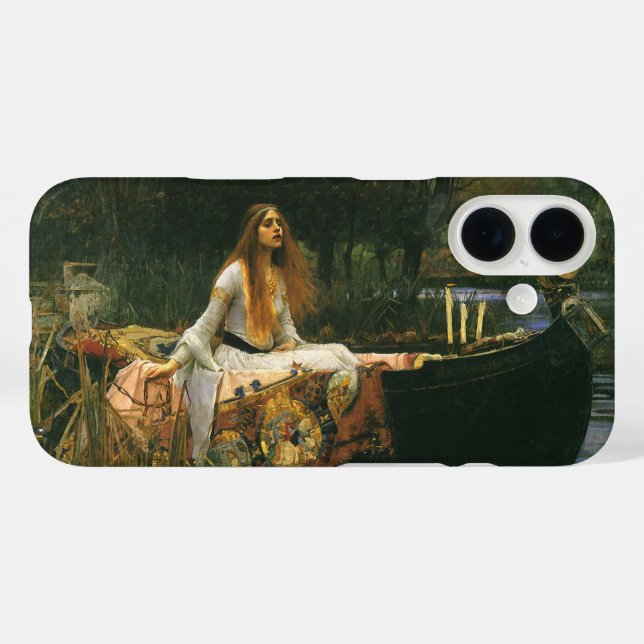 Coques Case-Mate iPhone Lady Shalott On Boat par John William Waterhouse (Verso (horizontal))