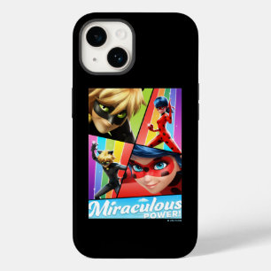 Coque Pour iPhone 14 Ladybug & Cat Noir Puissance Miraculeuse !