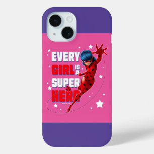Coque Pour iPhone 15 Ladybug Every Girl est un super héros