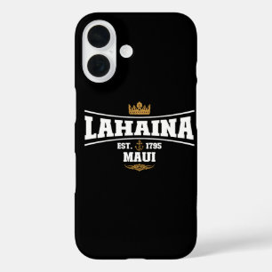 Coques iPhone 16 Lahaina Maui Ancre de bateau vintage Drapeau 1795