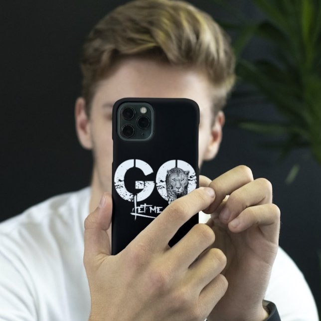 Coques Case-Mate iPhone Laisse-moi ALLER Léopard noir (Créateur téléchargé)