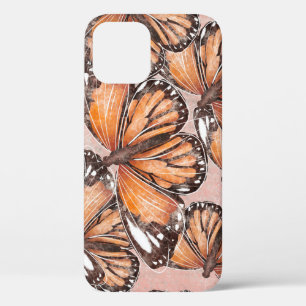 Case-Mate iPhone Case L'amiral rouge papillons Arrière - plan rose