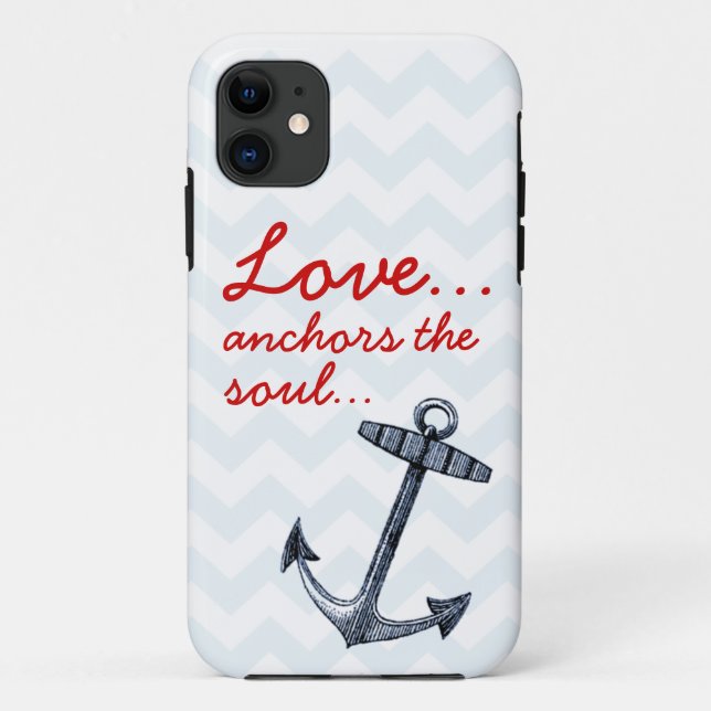 Coques Case-Mate iPhone L'amour ancre la caisse d'Iphone 5 d'âme (Dos)