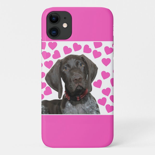 Coques Case-Mate iPhone L'amour des chiots de la Saint Valentin (Dos)