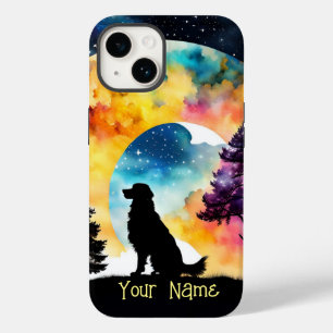 Coque Pour iPhone 14 L'amour est un chien qui t'attend