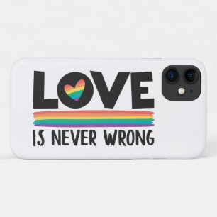 Case-Mate iPhone Case L'amour n'est jamais mal arc-en-ciel le mois de la
