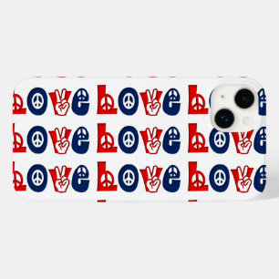 Coques Pour iPhone L'AMOUR Patriotique De Paix