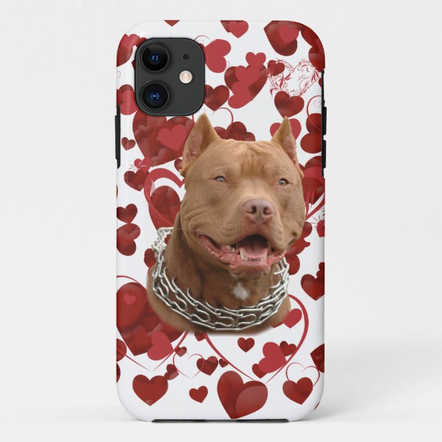 Coques Case-Mate iPhone L'amour Pitbull (Dos)